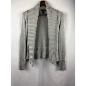 Women’s I.N.C Small Silver Knit Cardigan